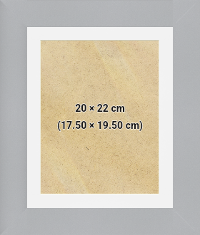 Modern Frames Light Grey 22x20 cm Picture Frame with (19.50x17.50 cm) White mount