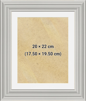 Classic Frame Light Grey 22x20 cm Picture Frame with (19.50x17.50 cm) White mount