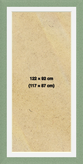 Modern Frames Green 122x92 cm Picture Frame with (117.00x87.00 cm) White mount