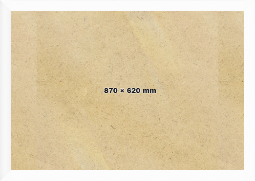 Modern Frames White 870x620 mm Picture Frame 
