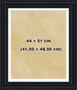 Swept Frames Black 51x44 cm Picture Frame with (48.50x41.50 cm) White mount