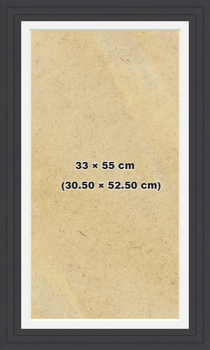 Modern Step Dark Grey 55x33 cm Picture Frame with (52.50x30.50 cm) White mount