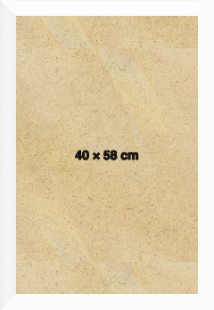 Modern Sleek White 58x40 cm Picture Frame 