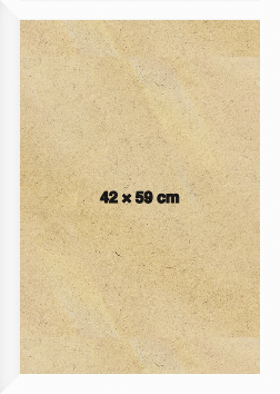 Modern Sleek White 59x42 cm Picture Frame 
