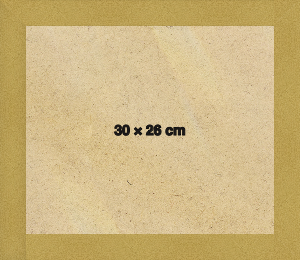 Modern Sleek Gold 30x26 cm Picture Frame 