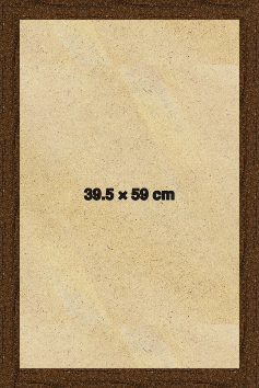 Modern Sleek Walnut 59x39.5 cm Picture Frame 