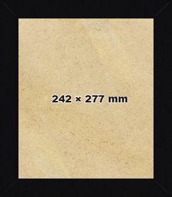 Modern Sleek Black 277x242 mm Picture Frame 