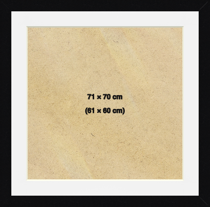 Modern Frames Matte Black 71x70 cm Picture Frame with (61.00x60.00 cm) White mount